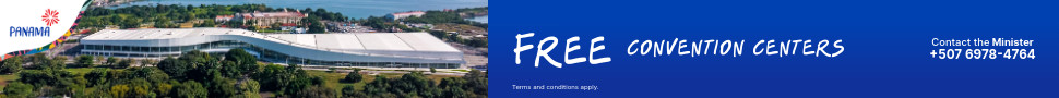 Panama Centro de Convenciones Gratis - Panama Free Convention Centre Banner Laptop Eng